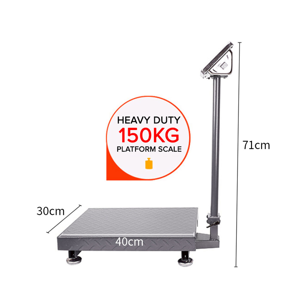 150kg Electronic Platform Scale Black