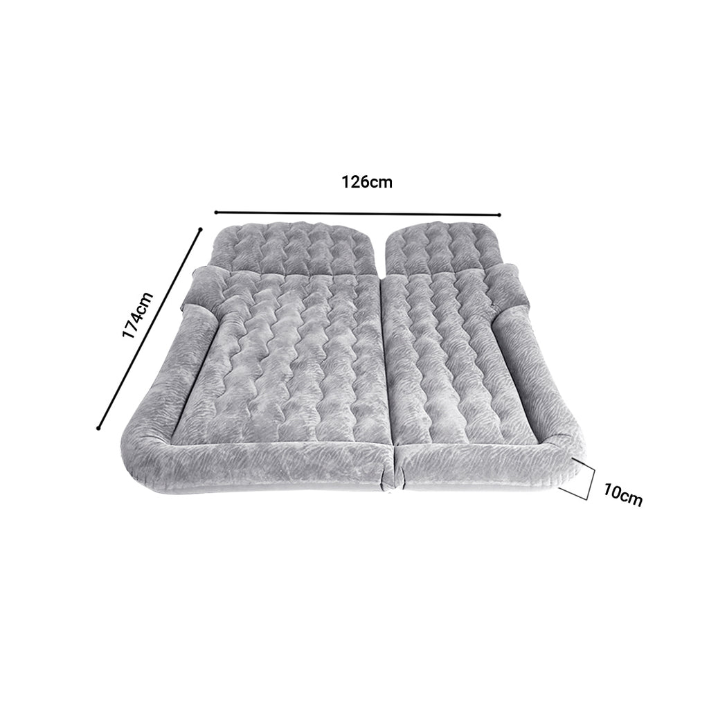 Grey Inflatable Car Boot Mattress