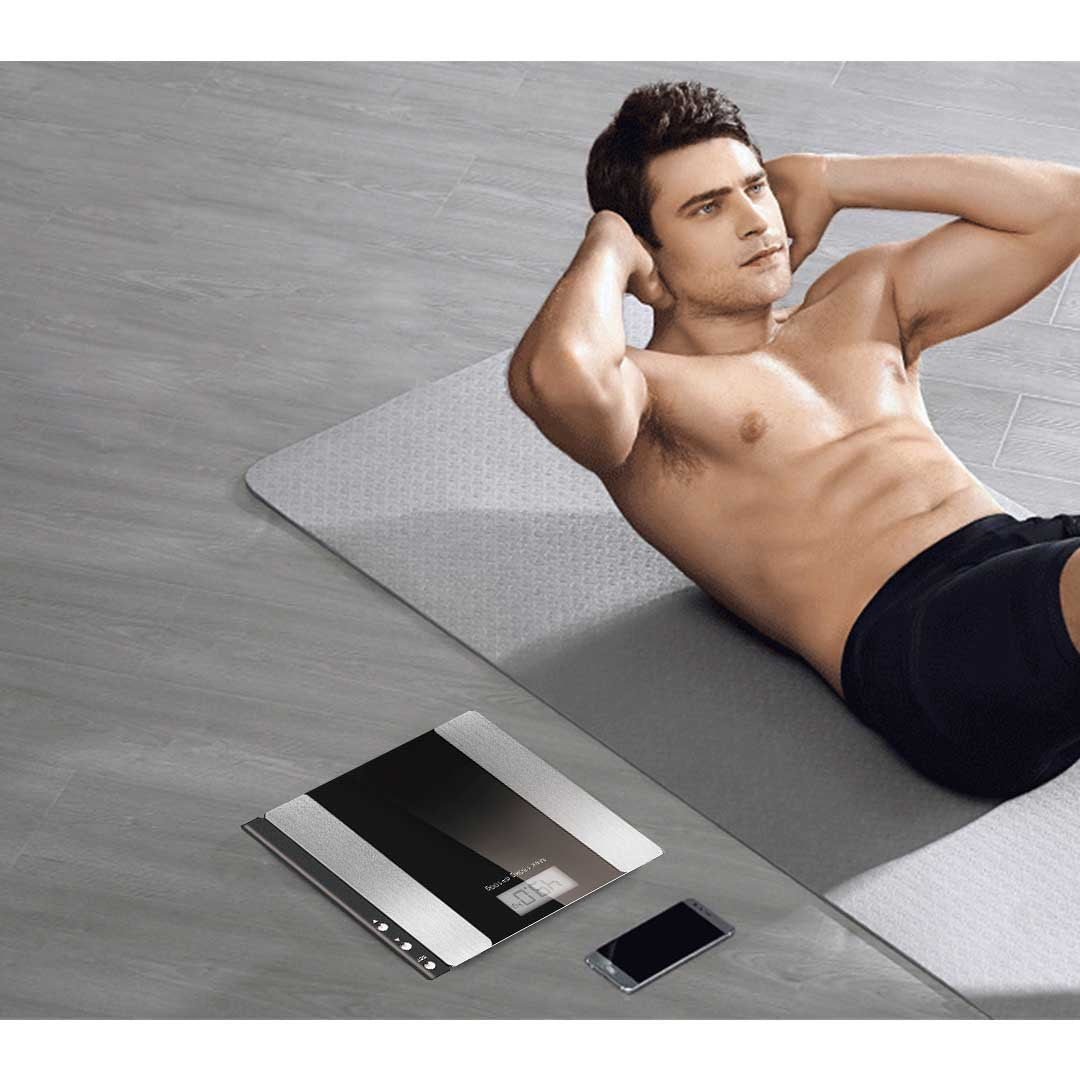 Wireless Electronic Body Fat Scale Black