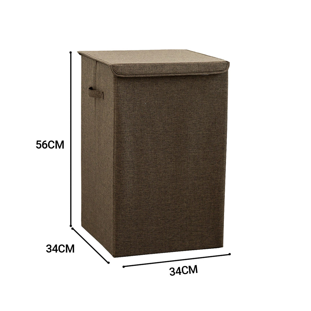 Coffee Medium Laundry Hamper Storage Box