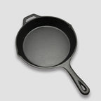 SOGA 30cm Round Cast Iron Frying Pan with Helper Handle
