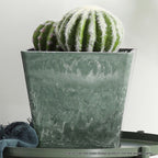 27cm Green Grey Square Planter