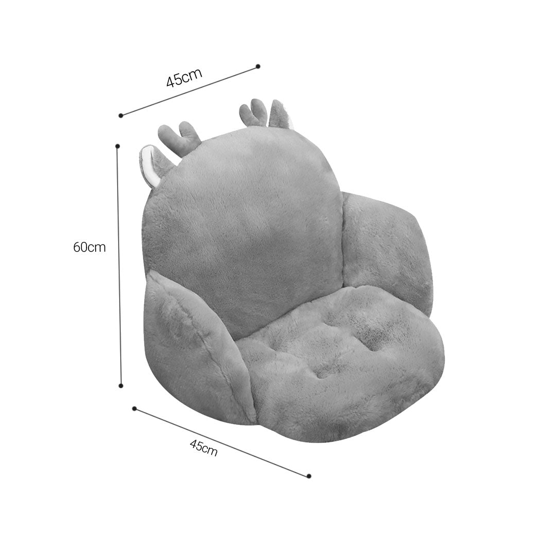 Grey Bunny Shape Seat Cushion