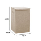Beige Large Laundry Hamper Storage Box
