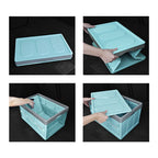 56L Collapsible Car Trunk Storage Box Blue