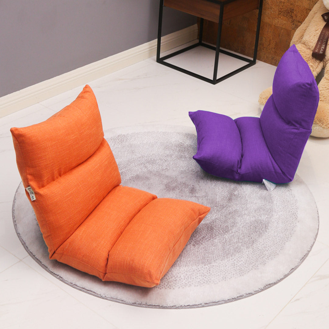 Floor Recliner Lazy Sofa Purple