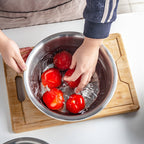 SOGA 5Pcs Matte Stainless Steel Mixing Bowl