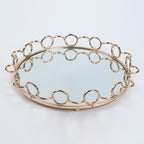33cm Round Vanity Tray Organiser with Handles
