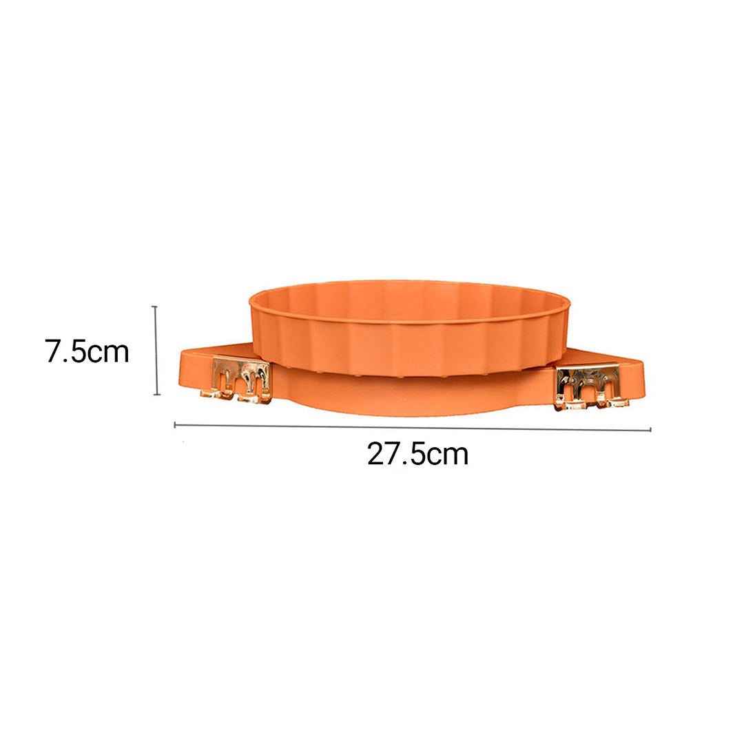 Orange 360 Degree Wall-Mounted Rotating Bathroom Organiser