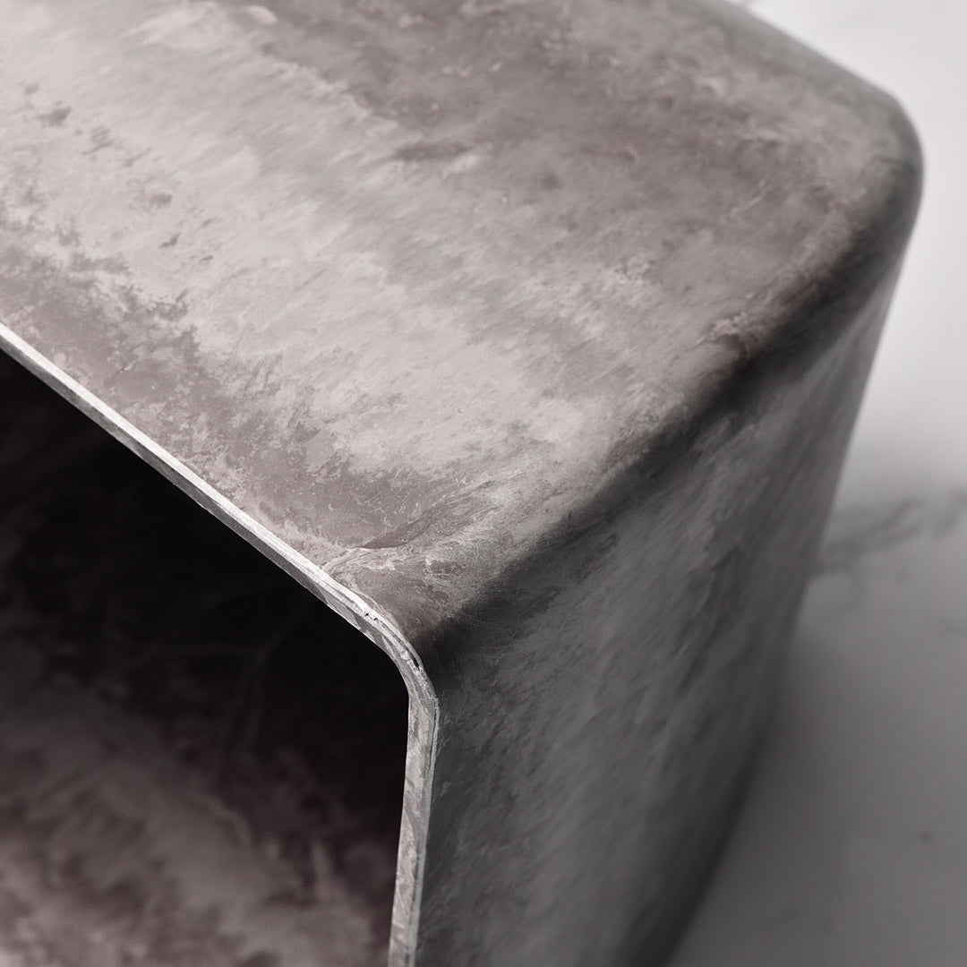 32cm Rock Grey Square Resin Planter