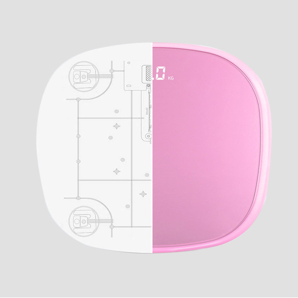180kg Digital Fitness Electronic Scales Pink
