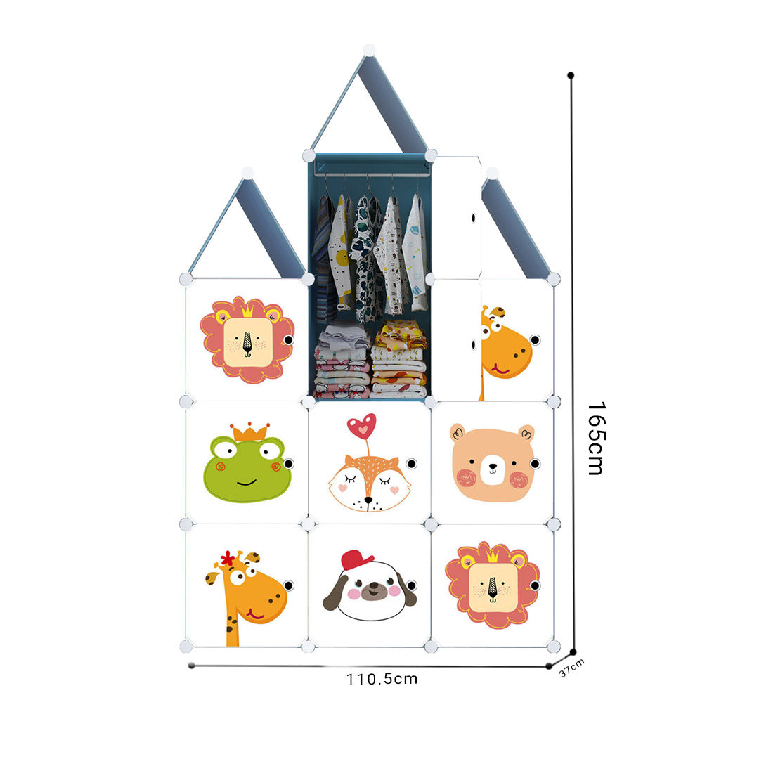 10 Cubes DIY Animal Print Wardrobe