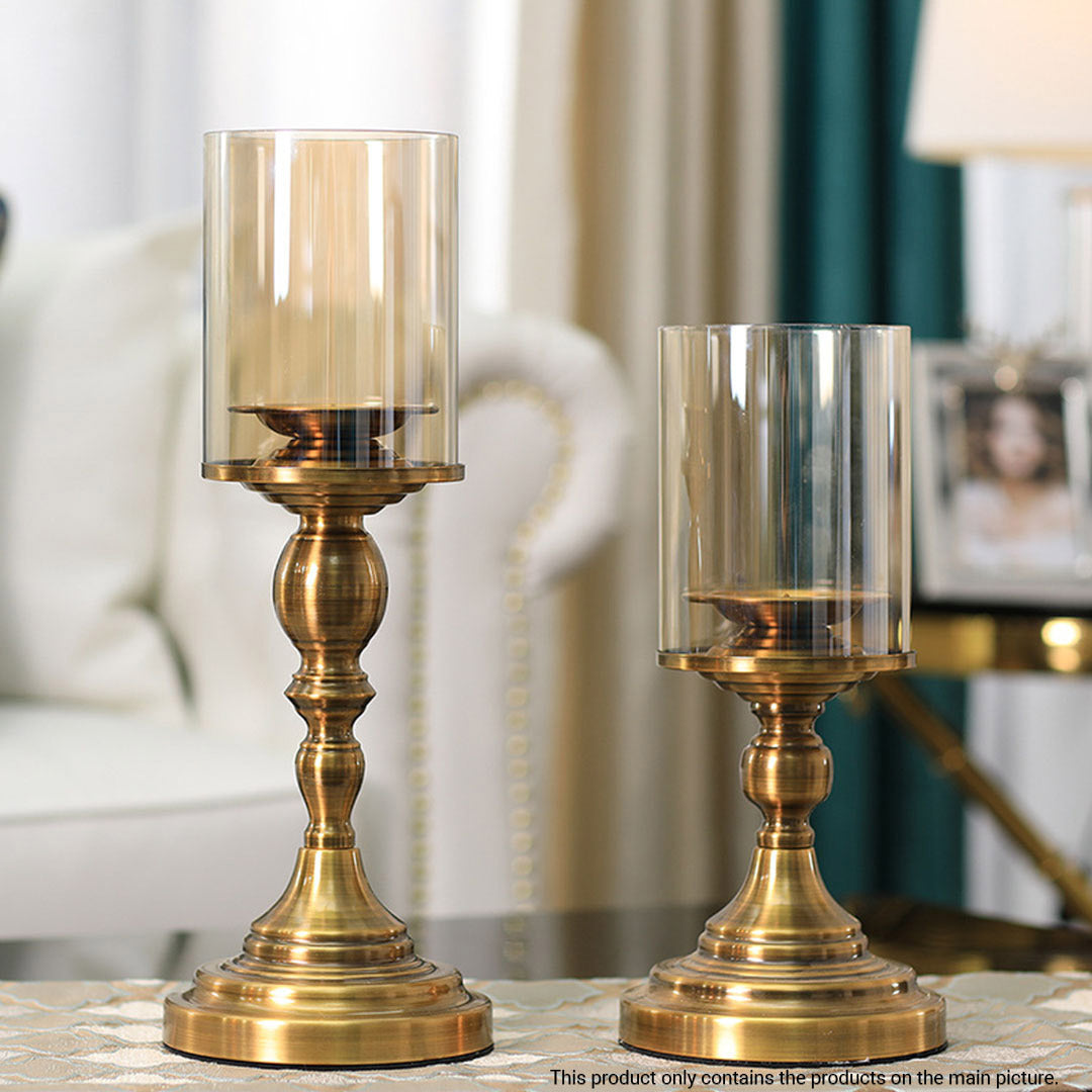 33.5cm Gold Nordic Candle Holder