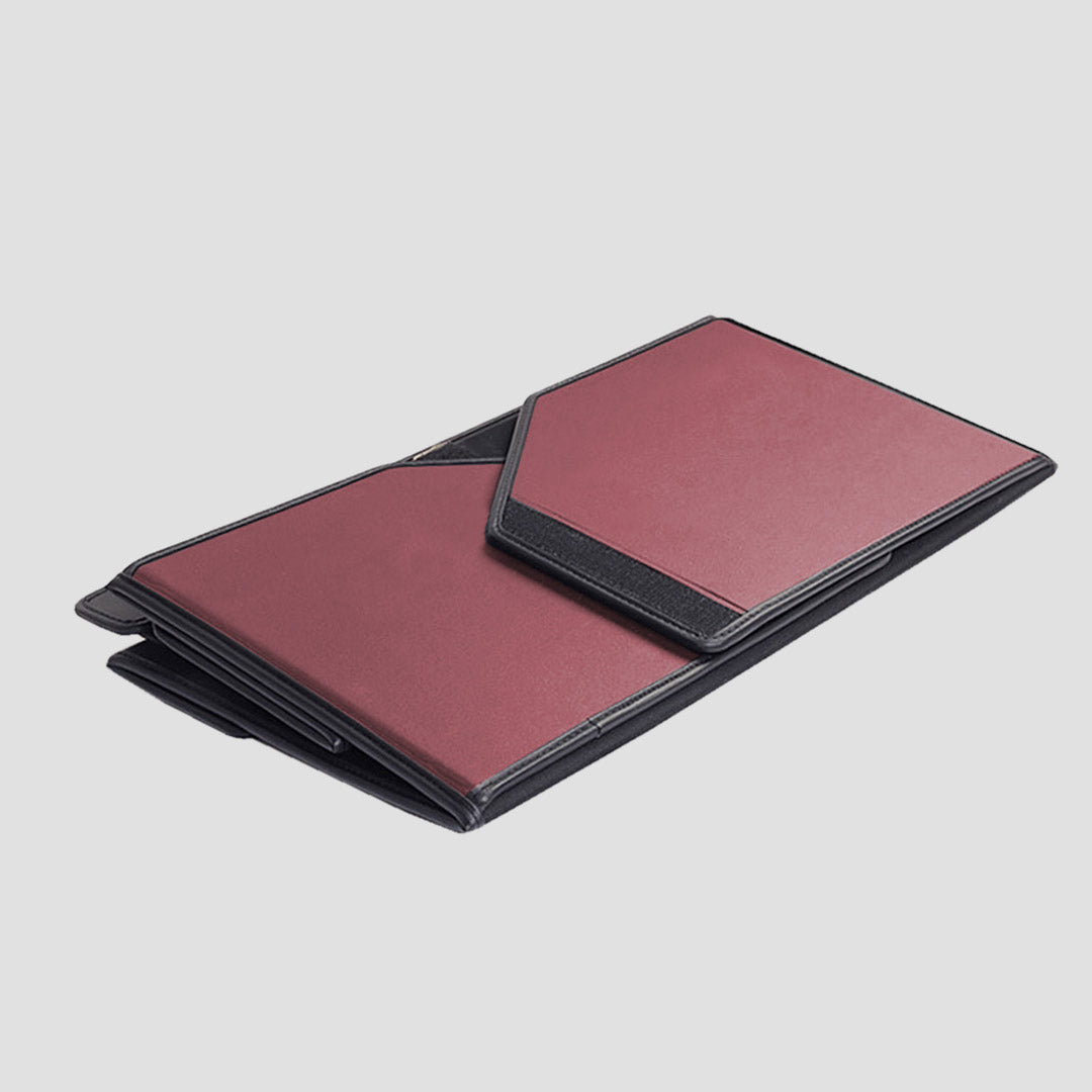 Leather Car Boot Foldable Trunk Cargo Organizer Box Red Small