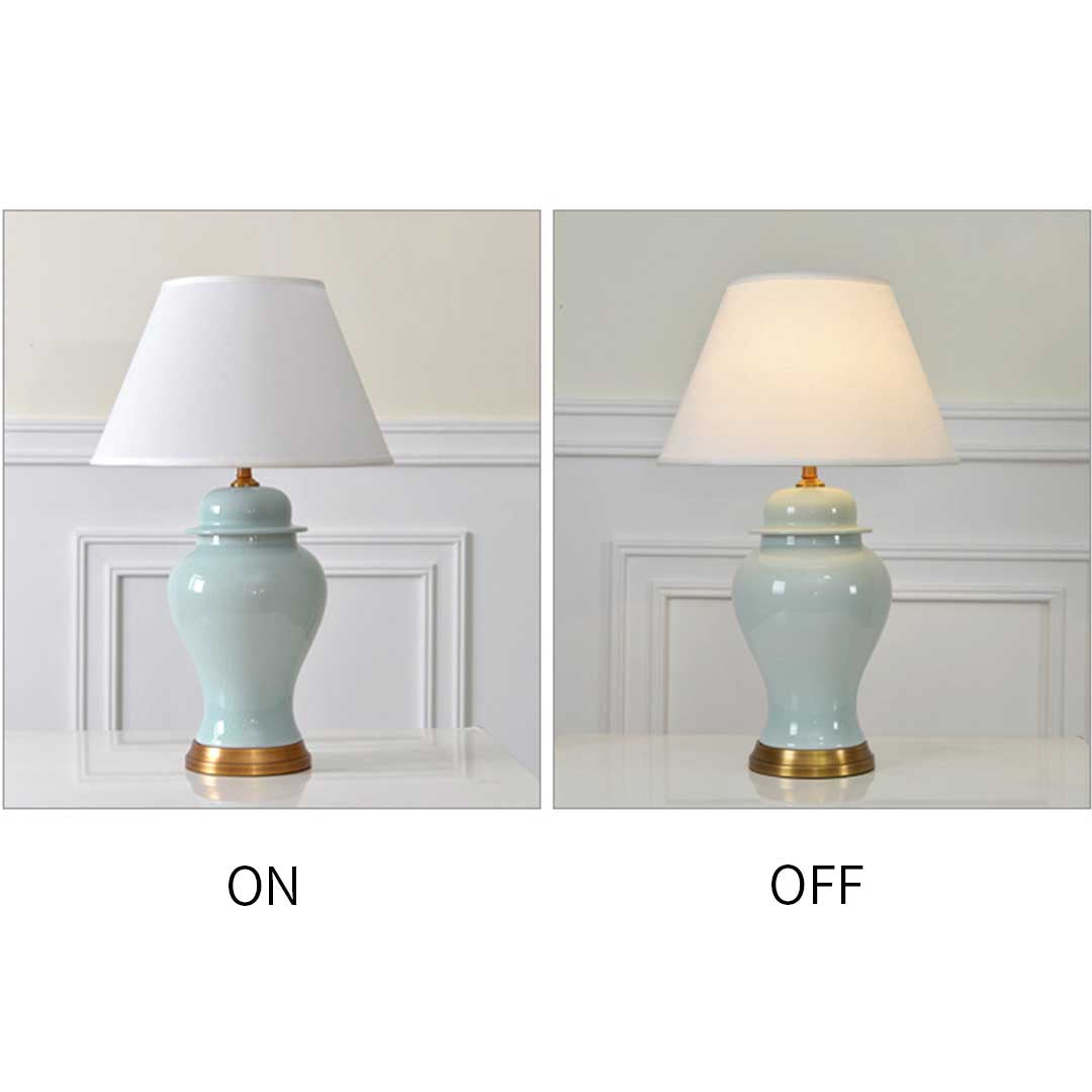 Ceramic Table Lamp Blue