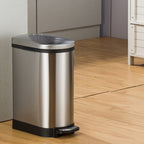 Foot Pedal Stainless Steel Trash Bin 10L
