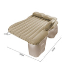Beige Stripe Inflatable Car Mattress