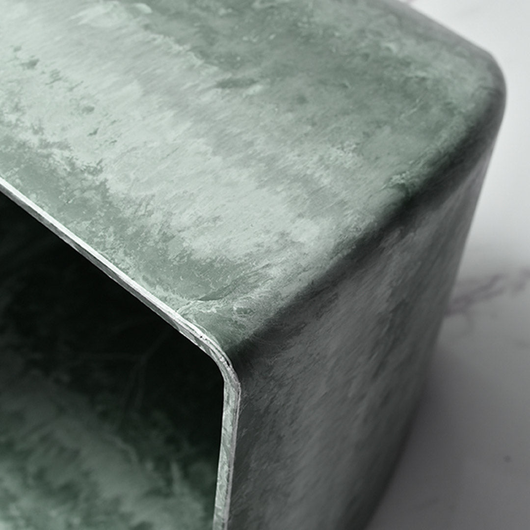 32cm Green Grey Square Resin Planter