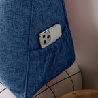 SOGA 120cm Blue Wedge Bed Cushion