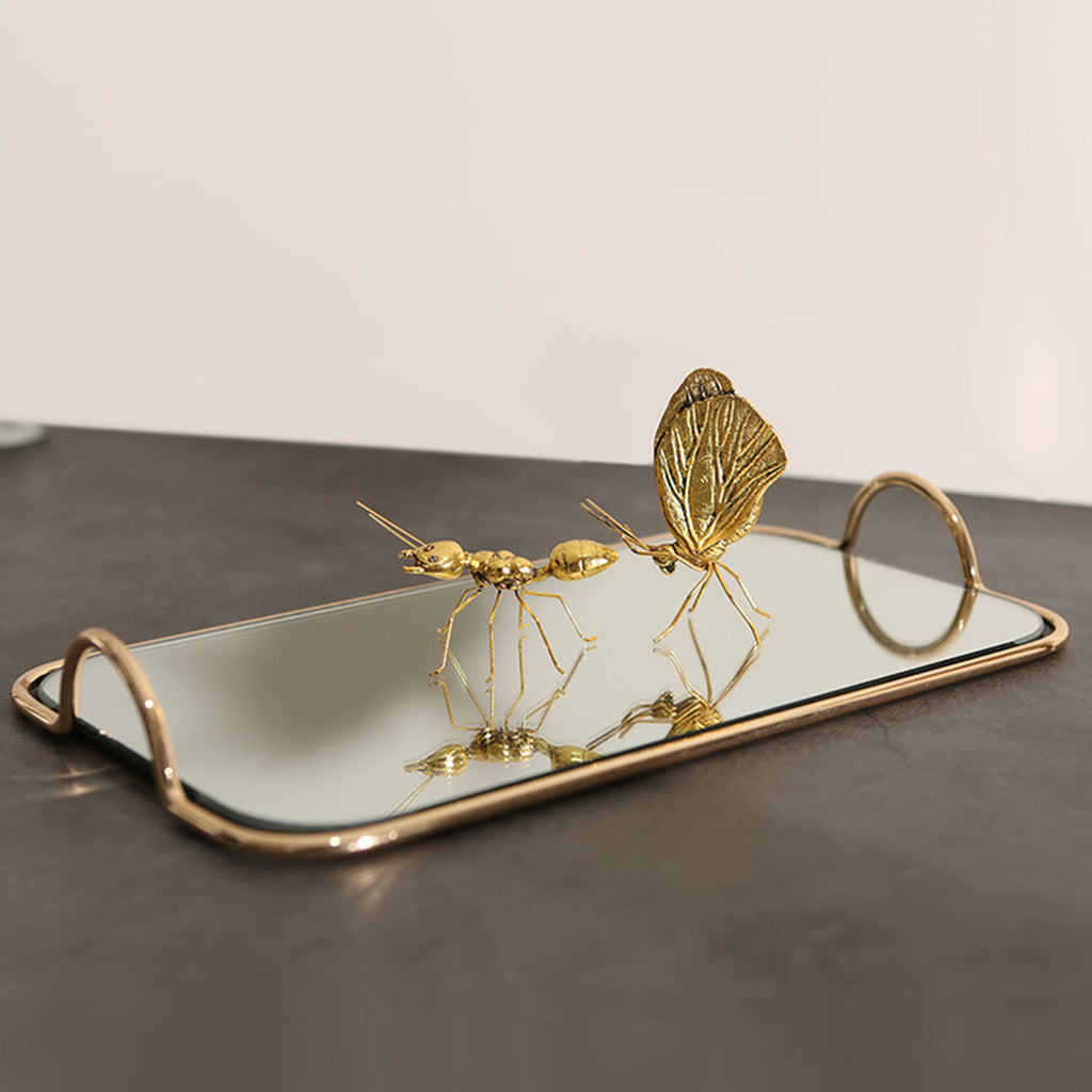 40.5cm Flat Lay Vanity Tray with Handles