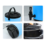 10L Stainless Steel Milk Tea Barrel with Faucet Blue
