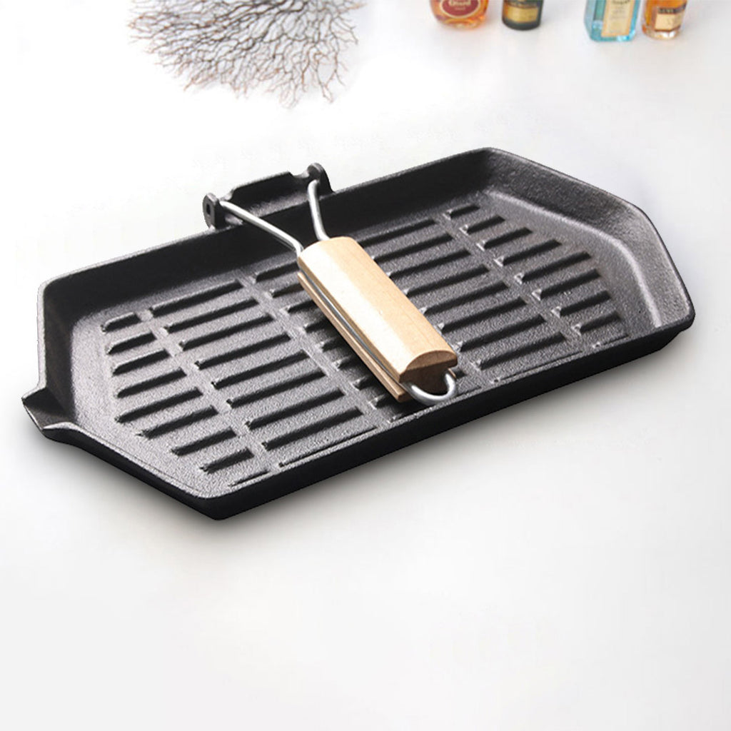 Rectangular Cast Iron Griddle Pan