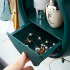 Green Butterfly Shape Wall-Mounted Makeup Organiser
