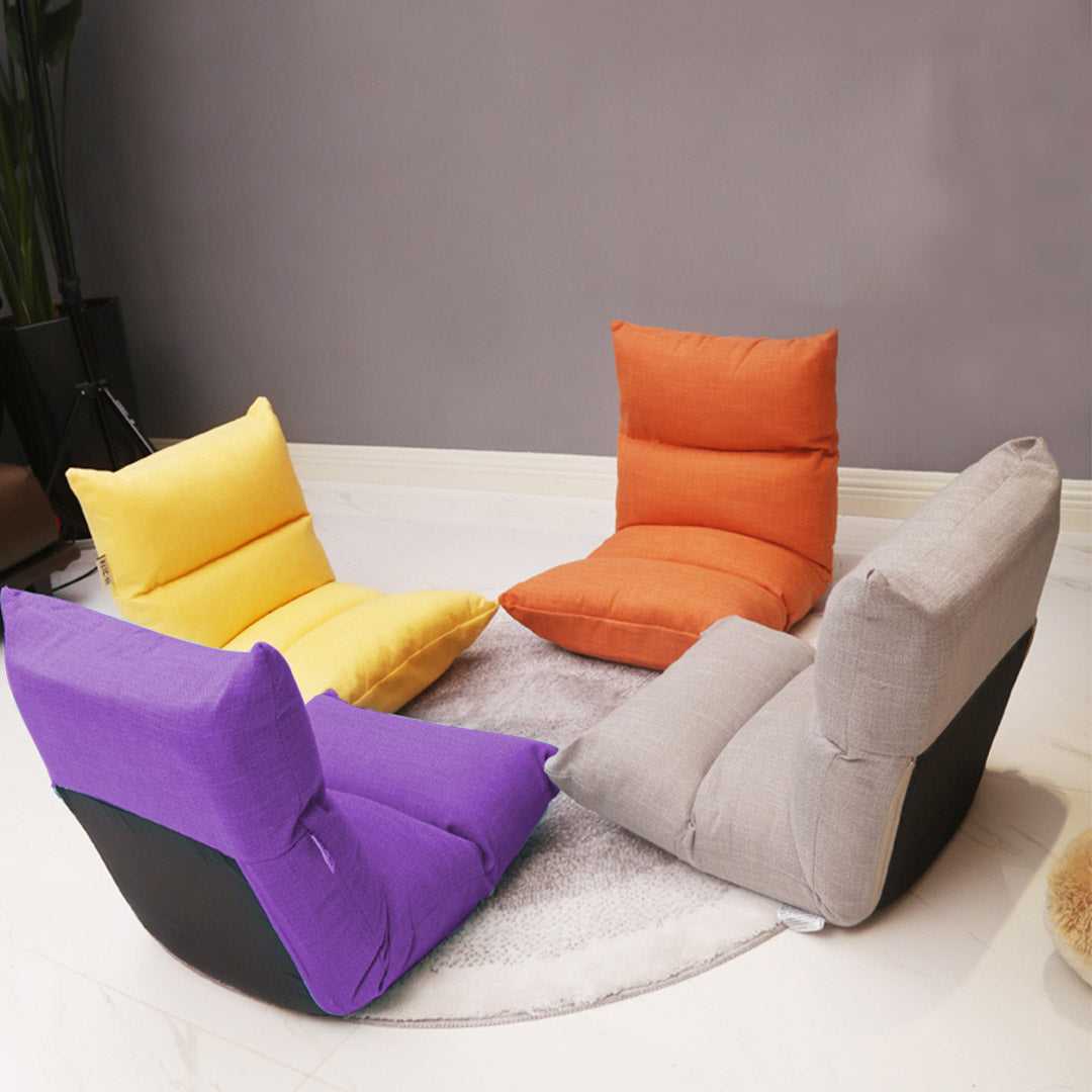 Floor Recliner Lazy Sofa Purple