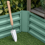 60cm Hexagon Shape Galvanized Raised Garden Bed Green