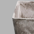 27cm Sand Grey Square Planter