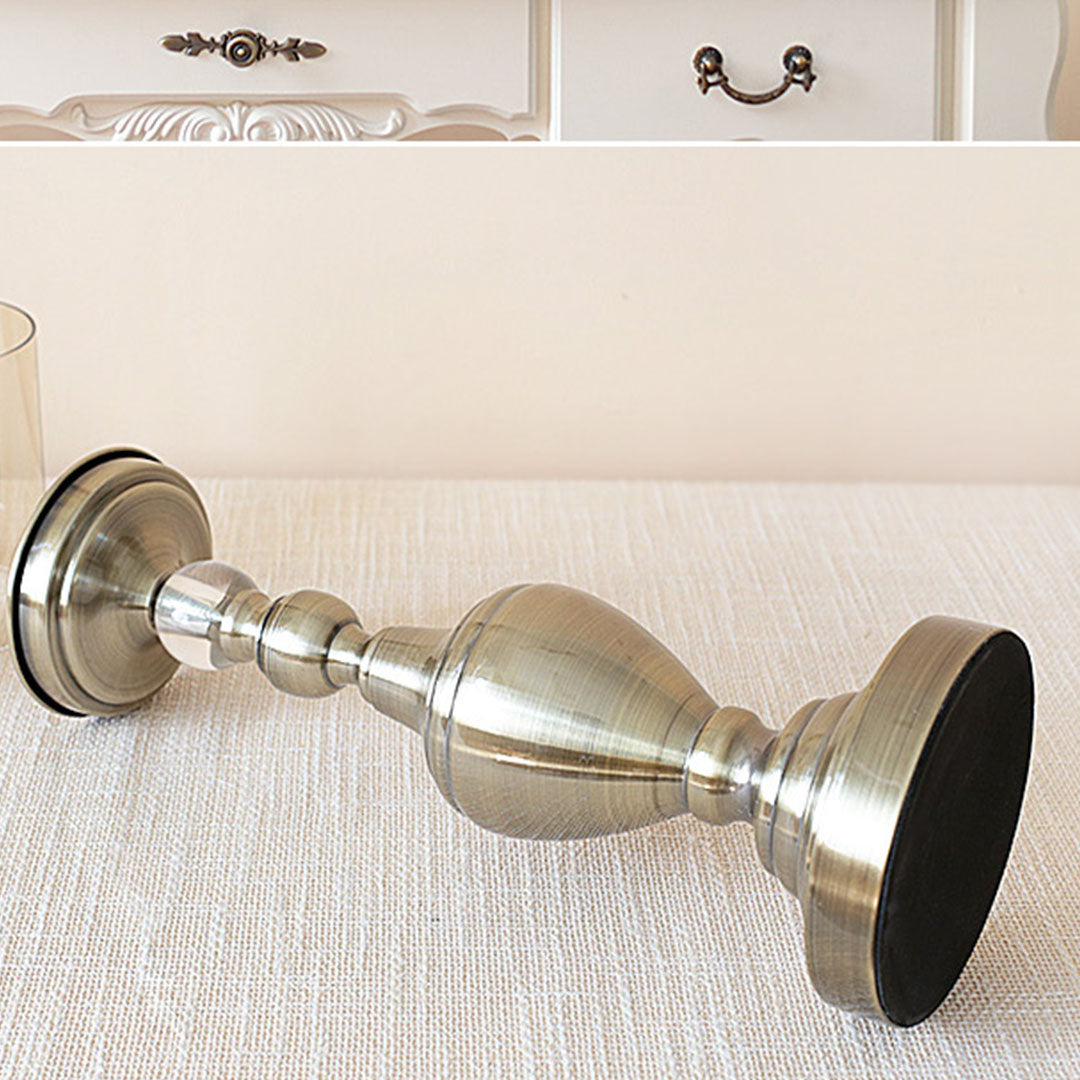 37.4cm Glass Candle Holder Iron Metal