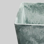 27cm Green Grey Square Planter