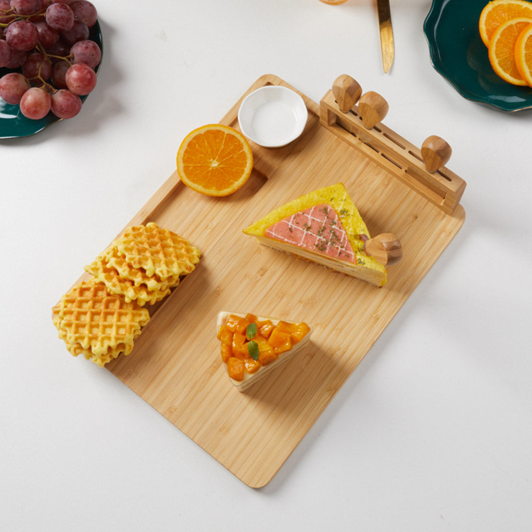 36cm Brown Rectangle Wood Cheese Board