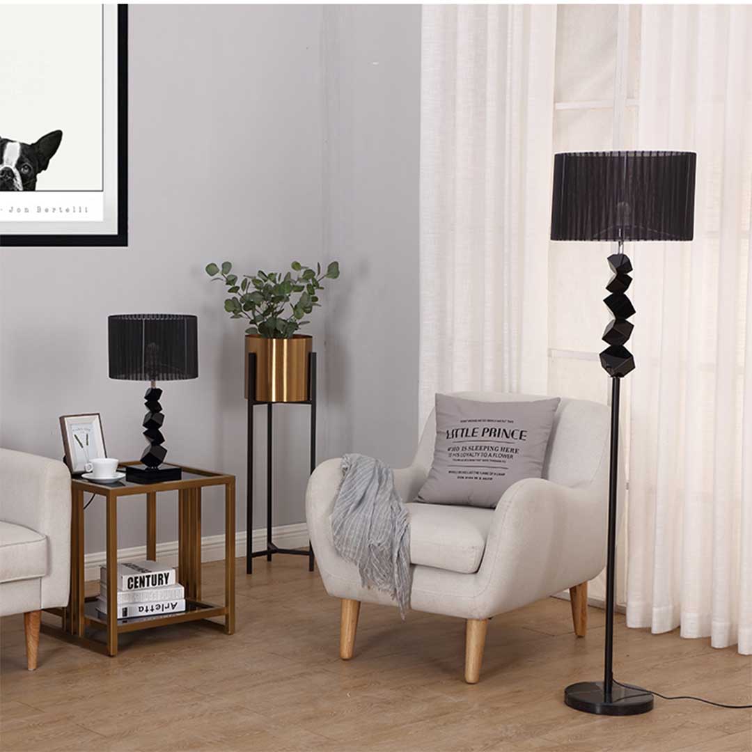 Floor Lamp with Dark Shade