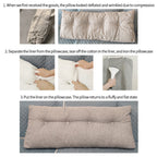 Soga 120cm  Beige Triangular Wedge Bed Pillow