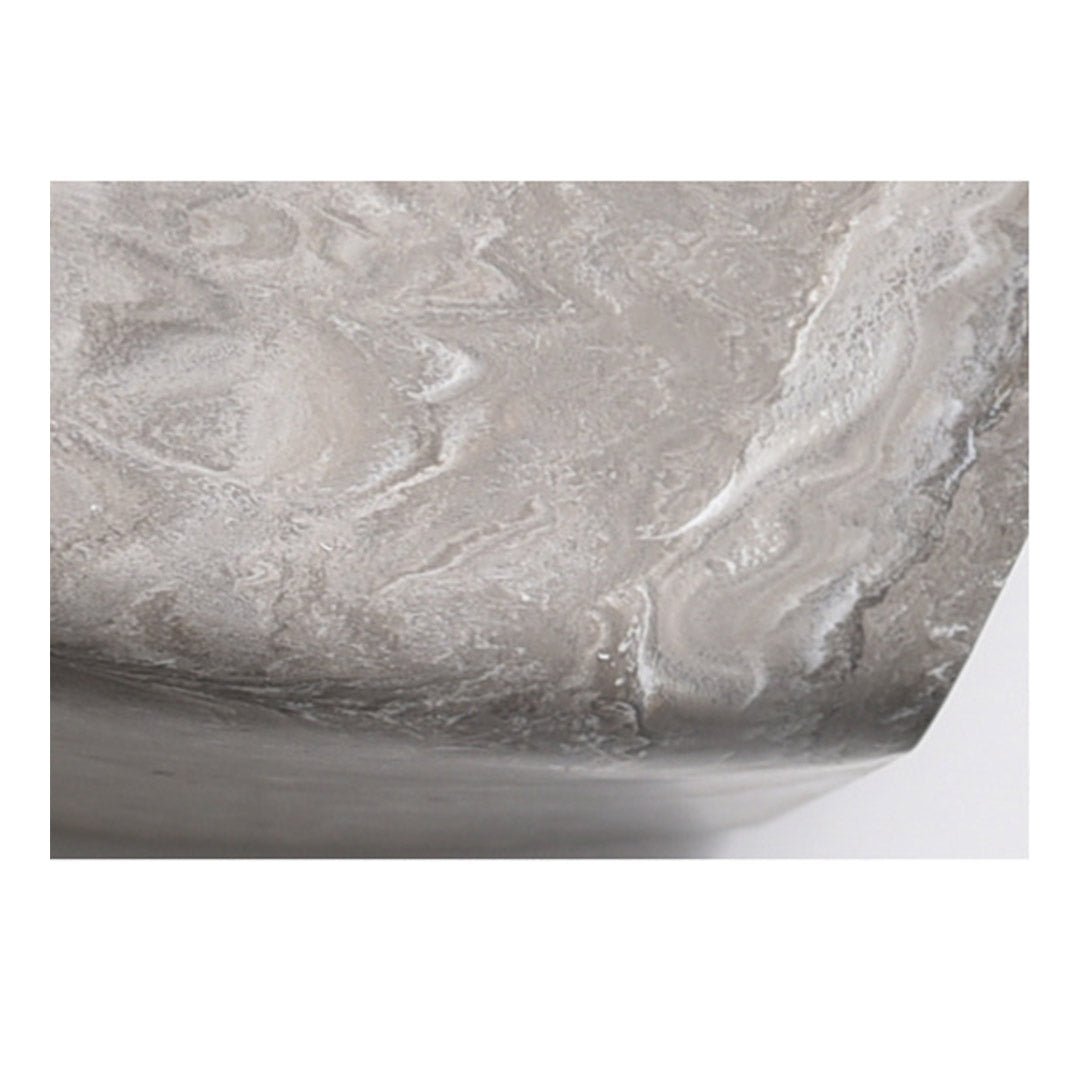 32cm Rock Grey Square Resin Planter