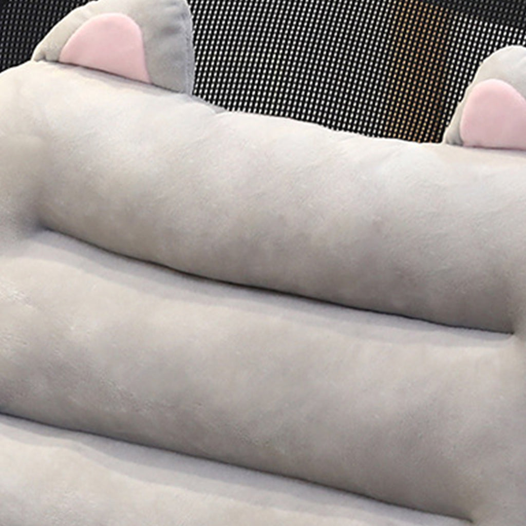 Grey Siamese Cushion with Cat Ears