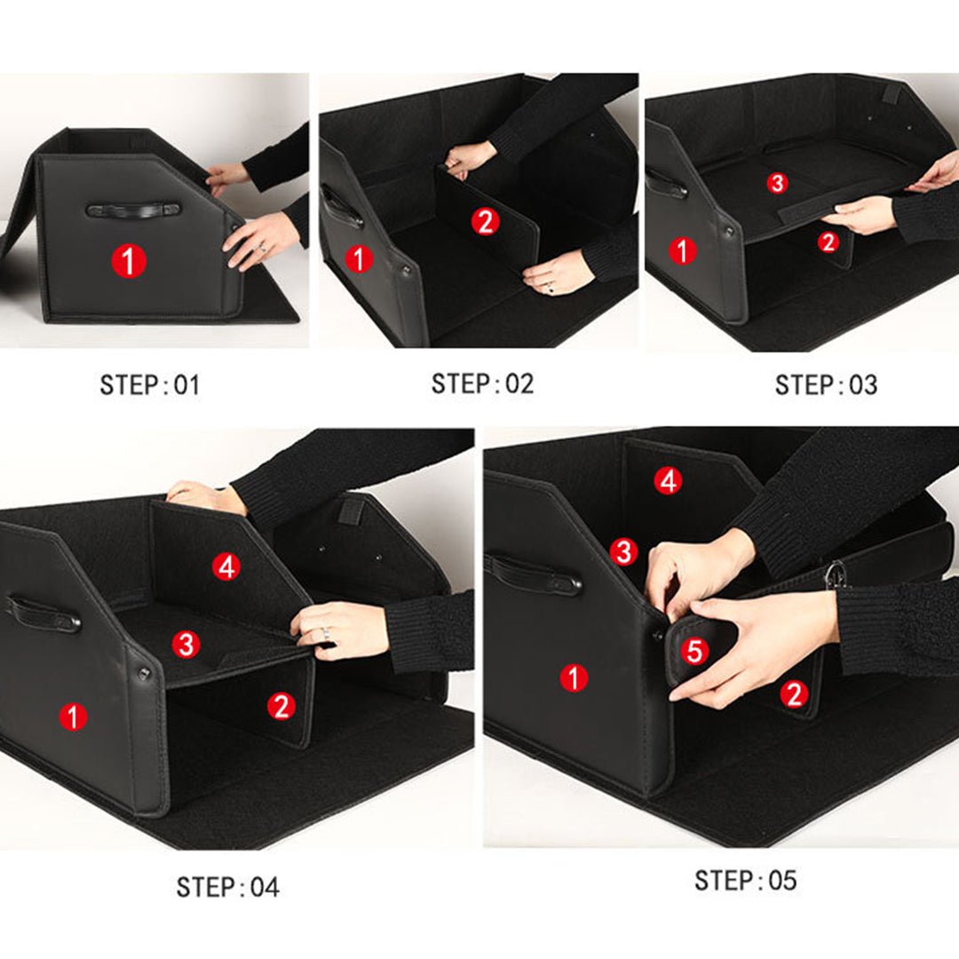 60cm Car Boot Collapsible Storage Box with Lock