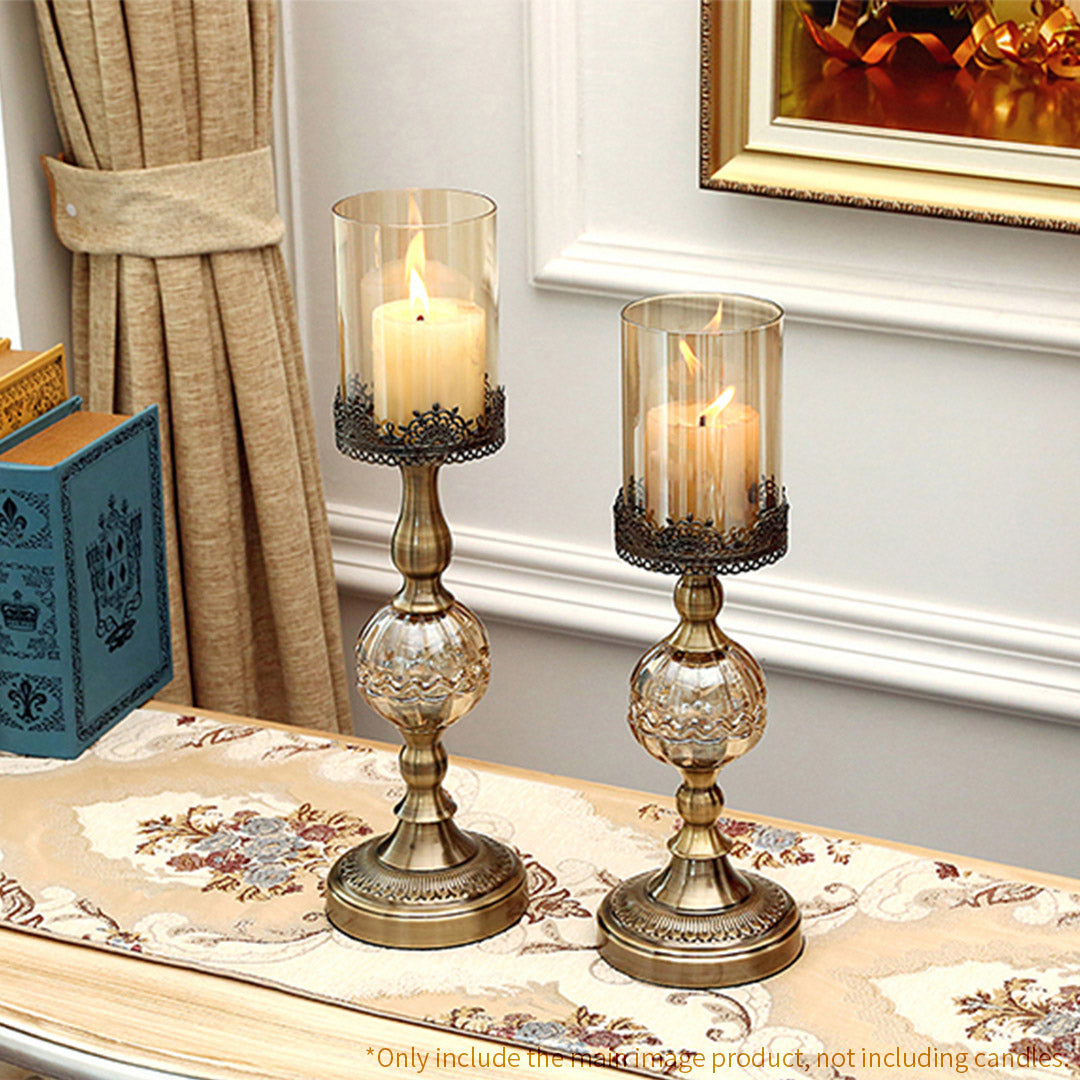 48cm Glass Candle Holder