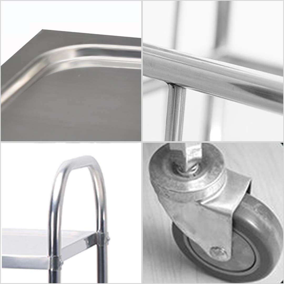 4 Tier Stainless Steel Utility Cart  860x540x1170