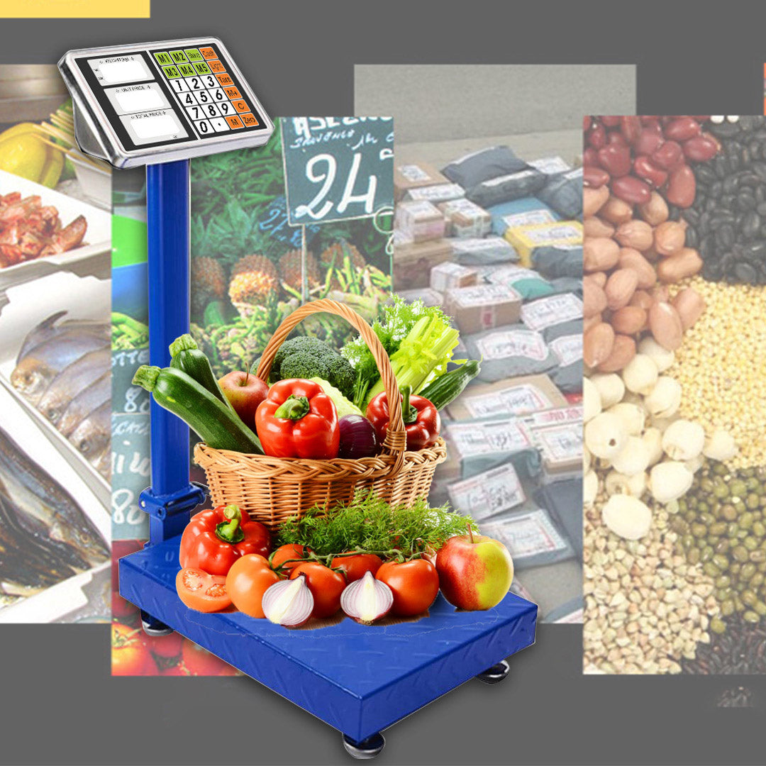 300kg Electronic Platform Scale Blue