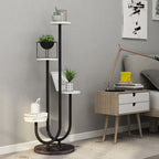 Black U Shaped Plant Stand