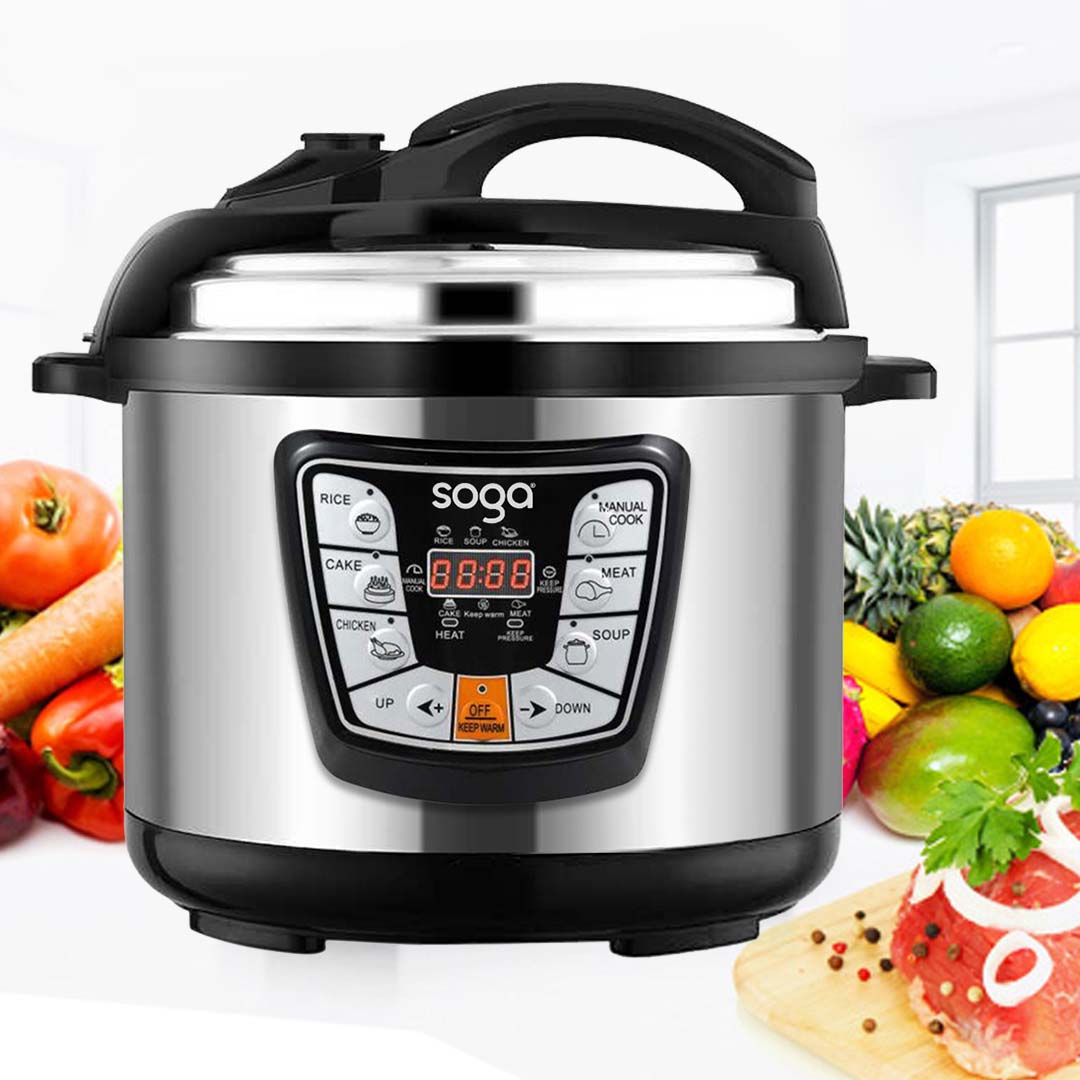Electric Stainless Steel Pressure Cooker 12L Nonstick