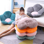 Green Whimsical Flower Cushion