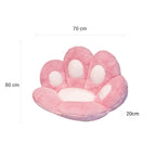 80cm Pink Paw Shape Cushion