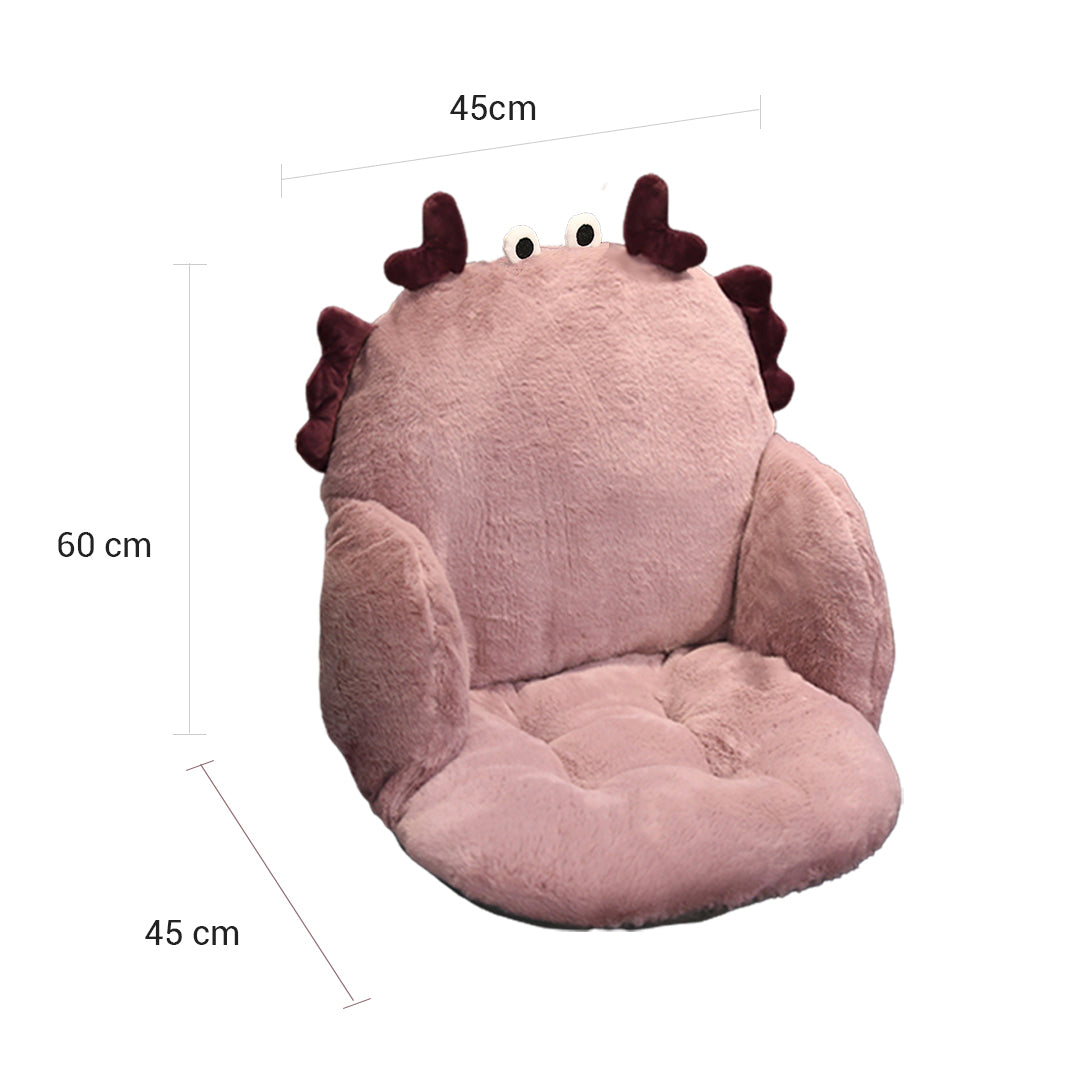 Purple Crab Shape Seat Cushion