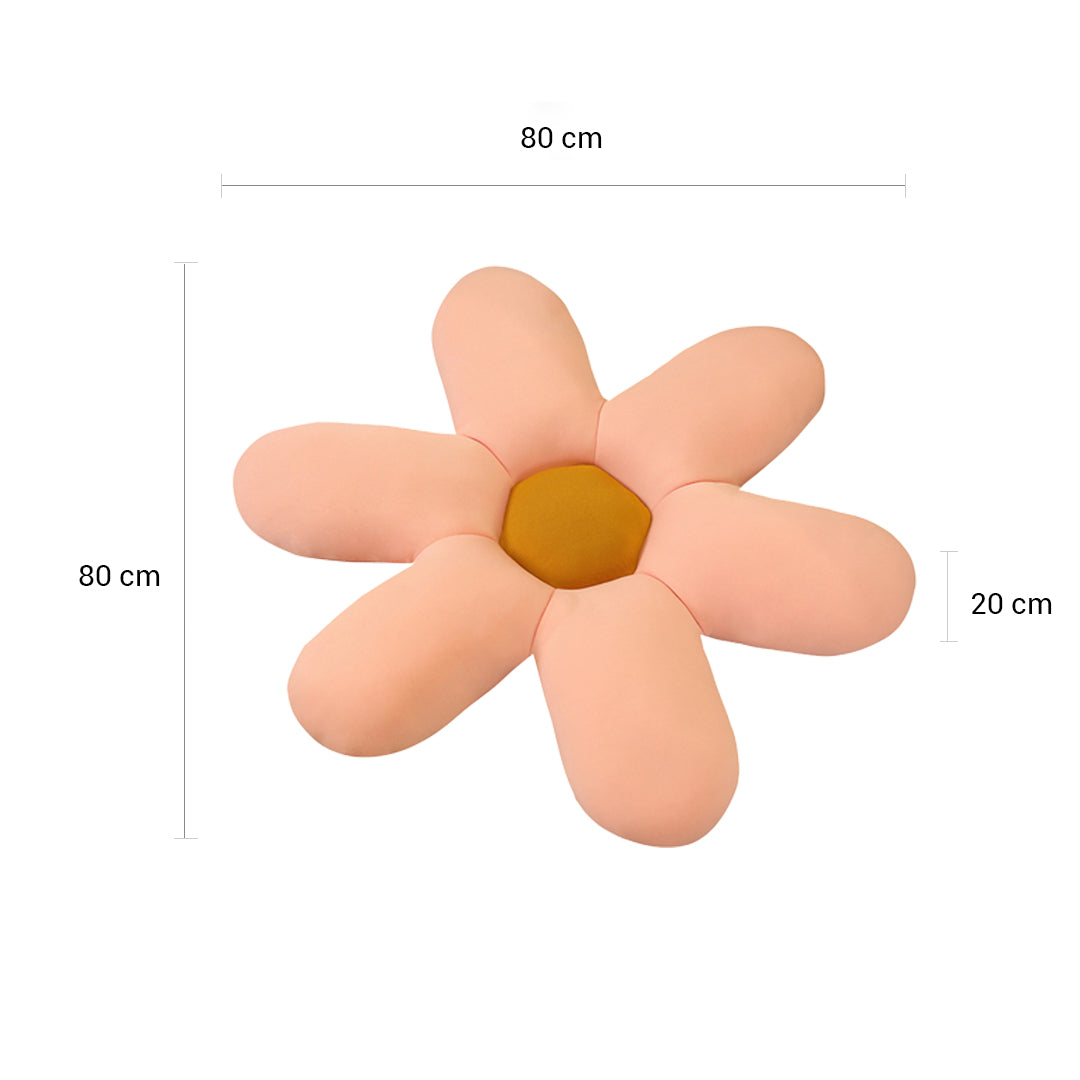 Pink Daisy Flower Shape Cushion