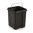 Foot Pedal Stainless Steel Trash Bin Square 12L White