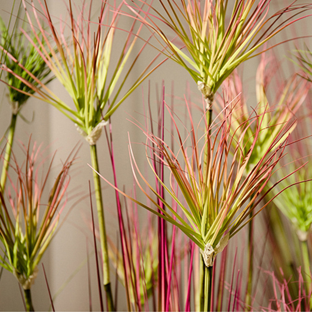 120cm Purple-Red Artificial Indoor Potted Papyrus Plant Tree