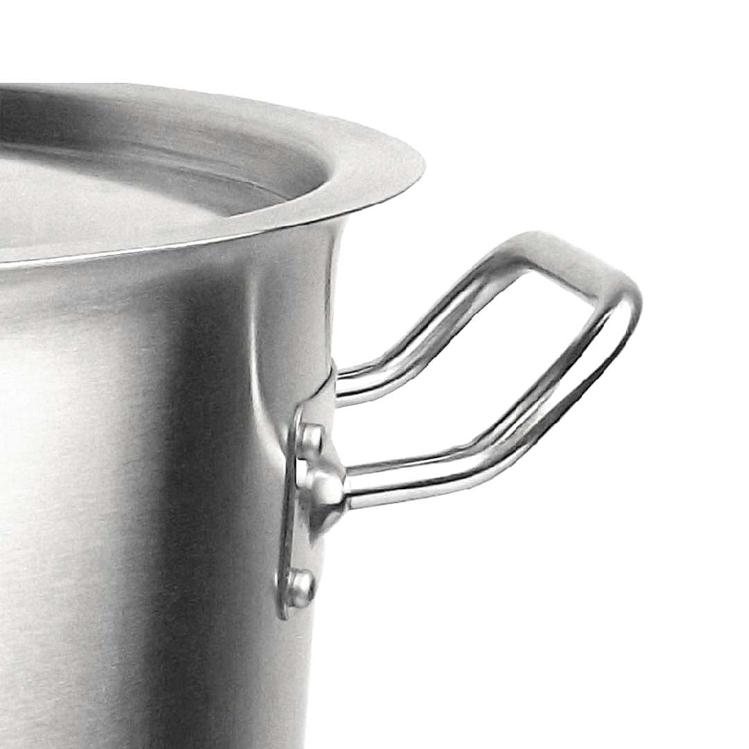 21L 18/10 Stainless Steel Stockpot with Perforated Pasta Strainer